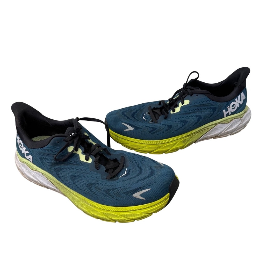 Hoka Arahi 6 Running Shoes Blue Coral Evening Primrose Stability shoe Mens 11.5d